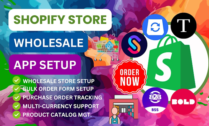 Gig Preview - Do shopify b2b b2c wholesale solutions sparklayer buddify faire trendsi bold app