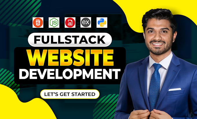 Gig Preview - Do custom website development as full stack developer backend frontend developer