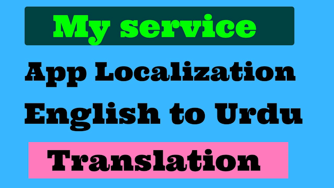 Bestseller - app localization english into urdu