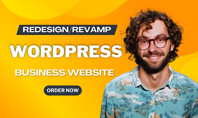 Gig Preview - Revamp, design or redesign wordpress business website