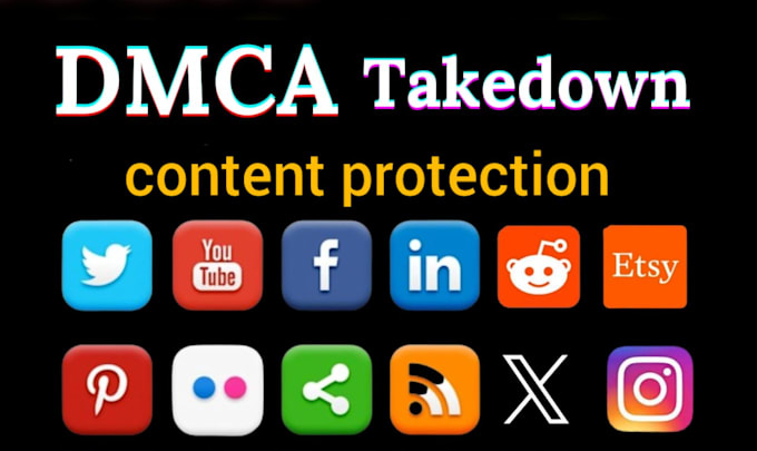 Gig Preview - Report it youtube,google,twitter,instagram,tiktok,reddit,facebook under dmca