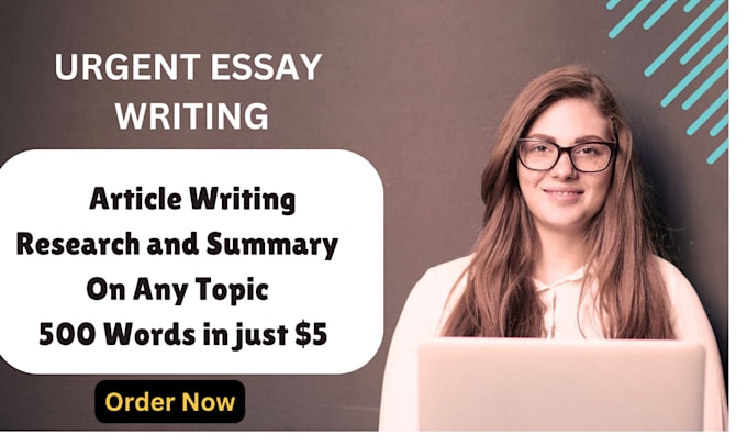 Gig Preview - Do urgent essay writing and research as an essay writer