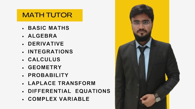 Gig Preview - Be your math tutor for all grades and calculus