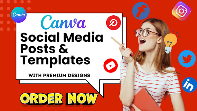 Gig Preview - Design canva templates and social media posts for you