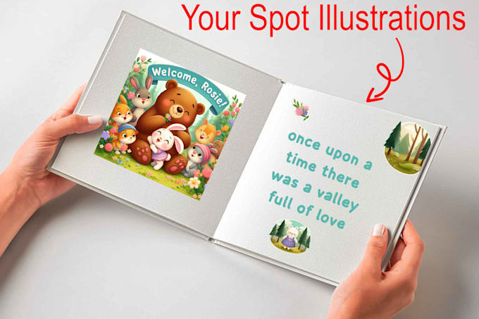 Gig Preview - Create awesome children story book spot illustrations