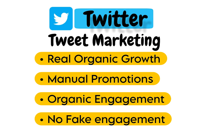 Gig Preview - Do x twitter tweet marketing and real organic monetization