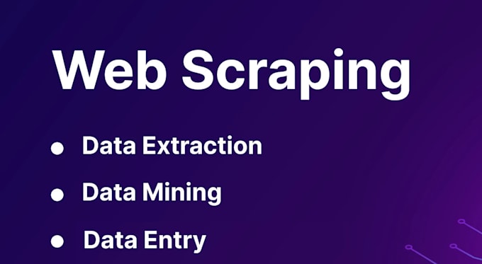 Gig Preview - Do web scraping and data mining