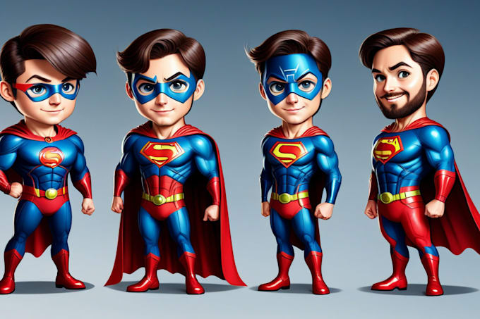 Gig Preview - Create premium superhero cartoon mascot character