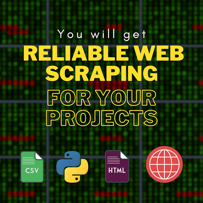 Gig Preview - Do web scraping or data extraction for your projects