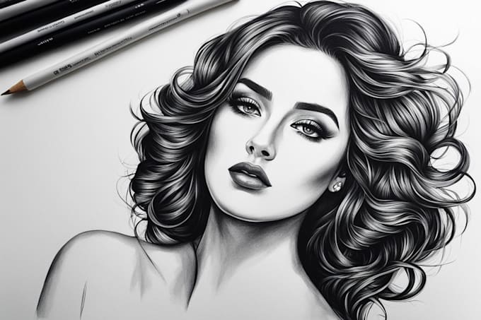 Bestseller - draw black and white illustration