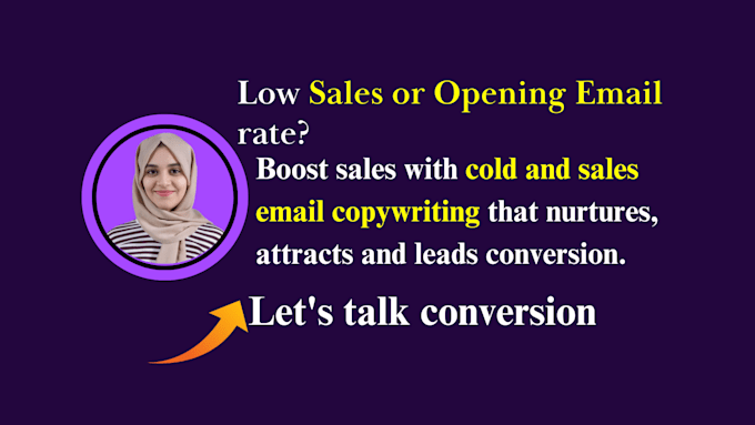 Gig Preview - Write cold, warm and sales email copywriting that convert