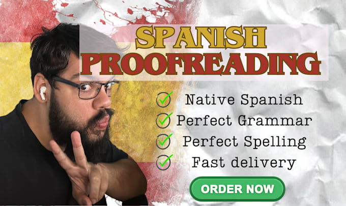 Gig Preview - Proofread and edit your spanish text