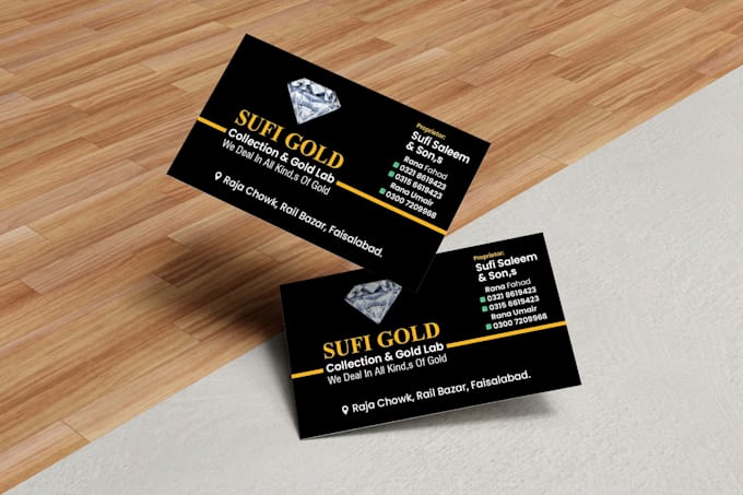 Gig Preview - Do business card design with 4 concept within 6 hours