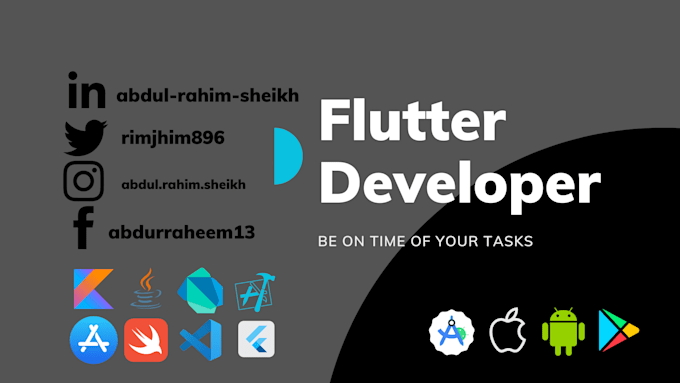 Gig Preview - Develop mobile app using flutter for android ios web and desktop