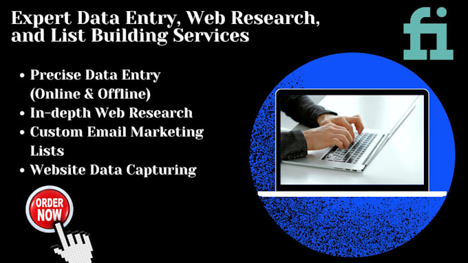 Gig Preview - Do data entry, web research, and list building services