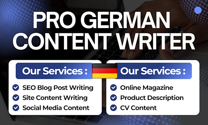 Gig Preview - Write german content for SEO blogs, website artikel, social media