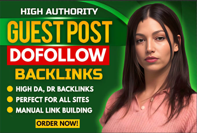 Gig Preview - Publish guest posts on high da websites with dofollow SEO backlinks