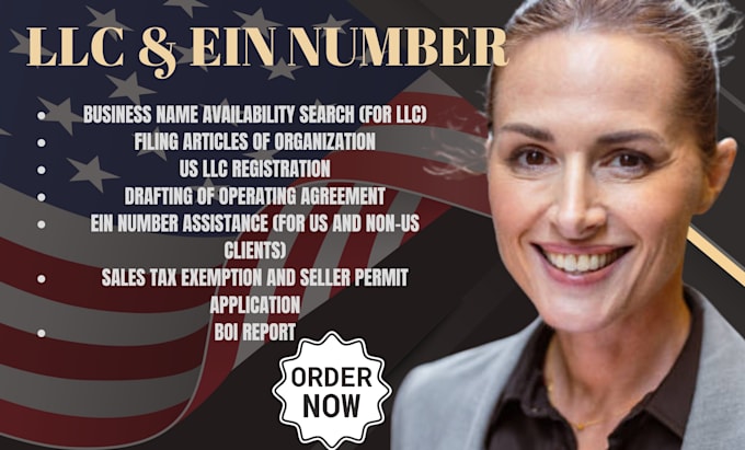 Gig Preview - Do US llc registration, ein number, boi report and renew llc