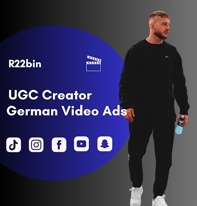 Gig Preview - Be your german ugc creator for tiktok