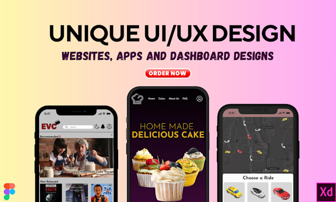 Gig Preview - Do professional UI UX design for mobile and web interfaces