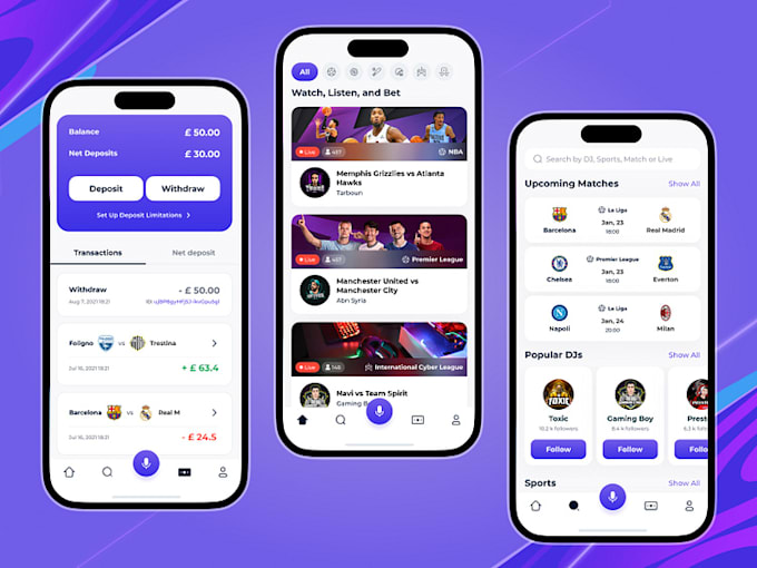 Gig Preview - Develop bet app sport bet app bet website sport bet website crypto bet app