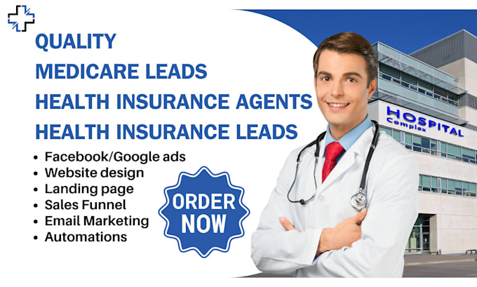 Gig Preview - Generate leads for medicare and health insurance agents health insurance funnel