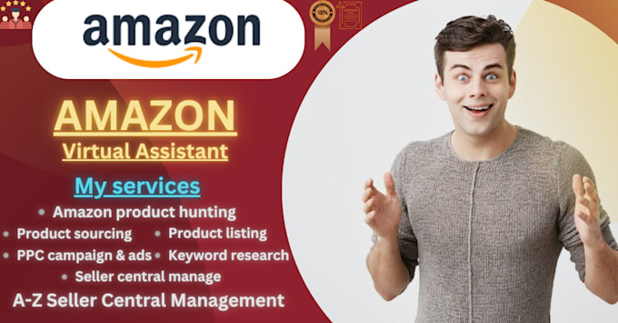 Gig Preview - Be your professional amazon fba virtual assistant VA SEO and PPC manager