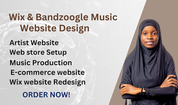 Gig Preview - Design an professional bandzoogle website and store