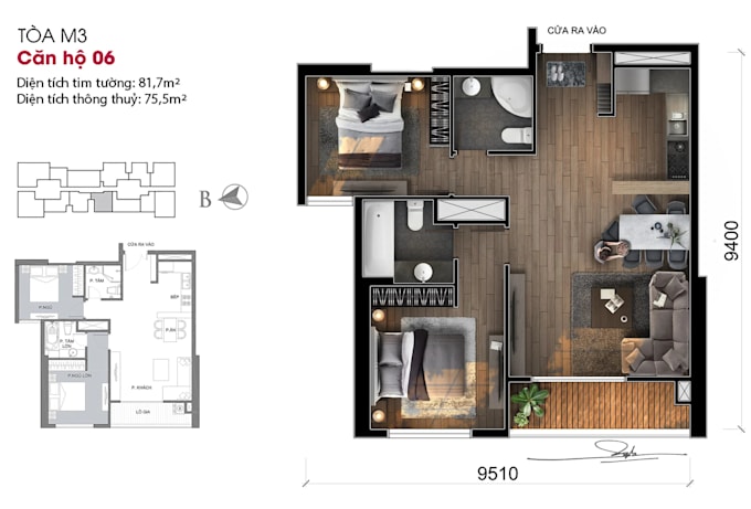 Bestseller - create a visually stunning, fully colored floor plan