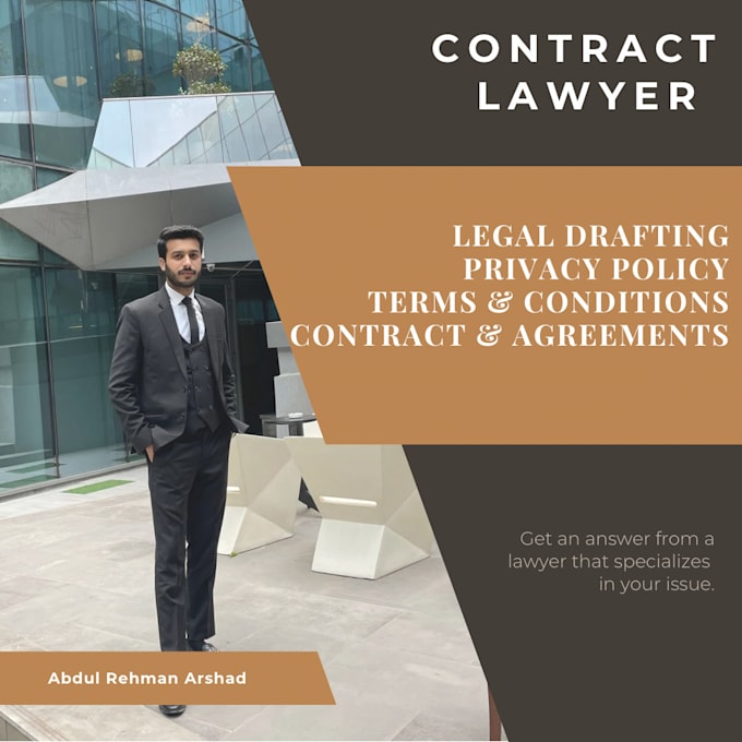 Gig Preview - Write and review your legal contracts and agreements