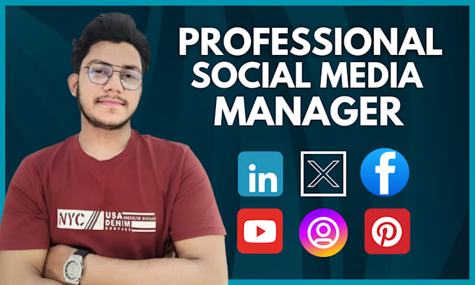 Gig Preview - Be your social media marketing manager and content creator