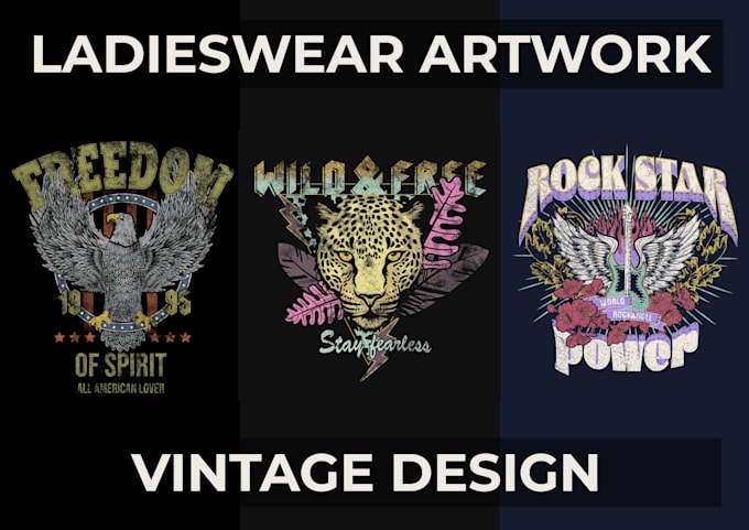 Gig Preview - Create vintage artwork for tshirt, sweatshirt etc