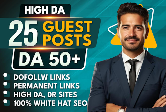 Gig Preview - Write and publish high da guest post with SEO dofollow contextual backlinks