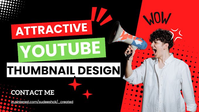 Gig Preview - Create a beautiful and attractive youtube thumbnail design