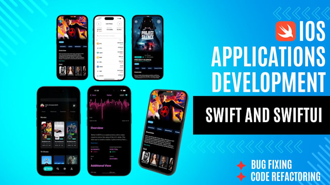 Gig Preview - Create a professional ios  app with swift and swiftui