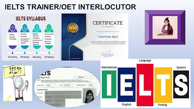 Gig Preview - Be your ielts instructor and oet interlocutor