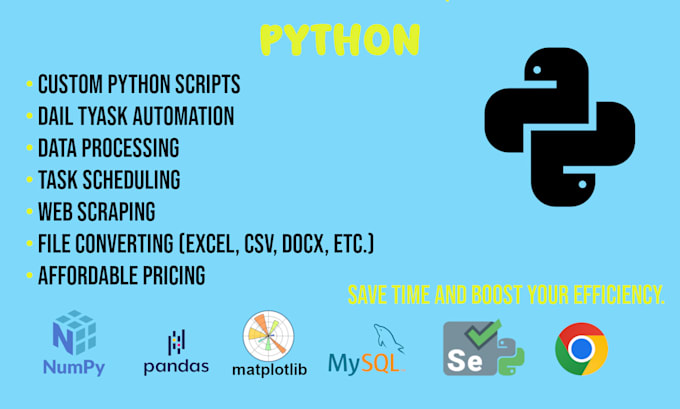 Gig Preview - Create custom python automation scripts