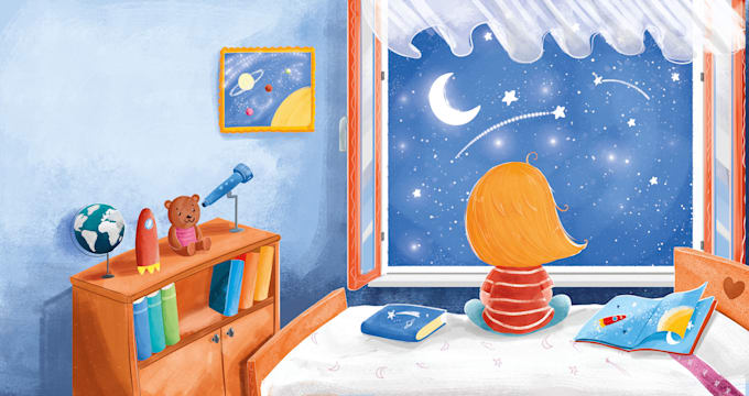 Gig Preview - Draw illustration for children book poster education