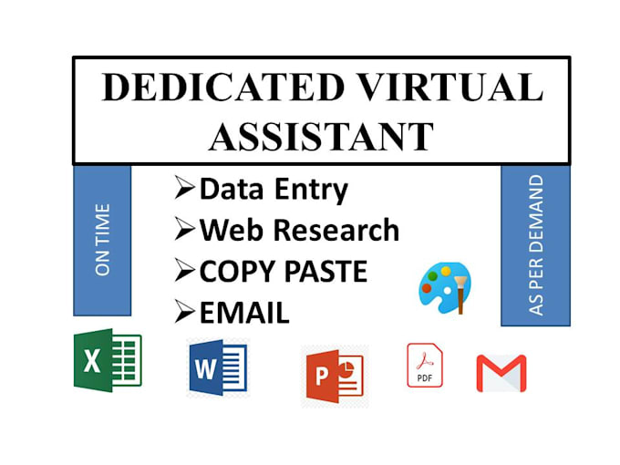 Gig Preview - Be your dedicated personal virtual assistant in data entry