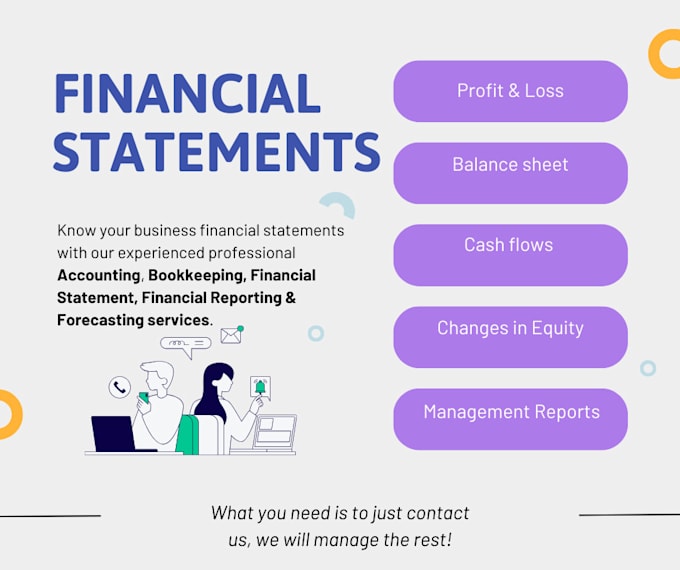 Gig Preview - Prepare financial statements, financial reporting and forecasting