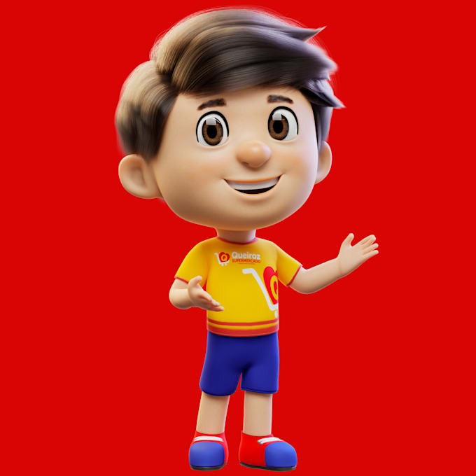 Gig Preview - Do 3d mascot for your website, 3d cute cartoon character modeling for your brand