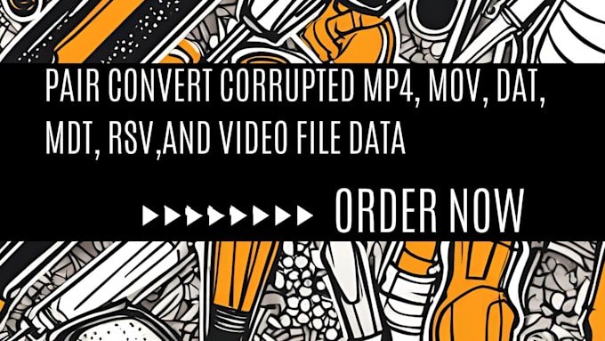 Gig Preview - Repair convert corrupted,frezze fort mp4, mov, dat, mdt, rsv,and video file data