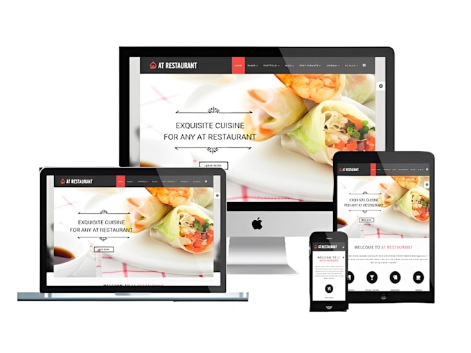 Bestseller - design responsive restaurant website, food website, bar website,catering website