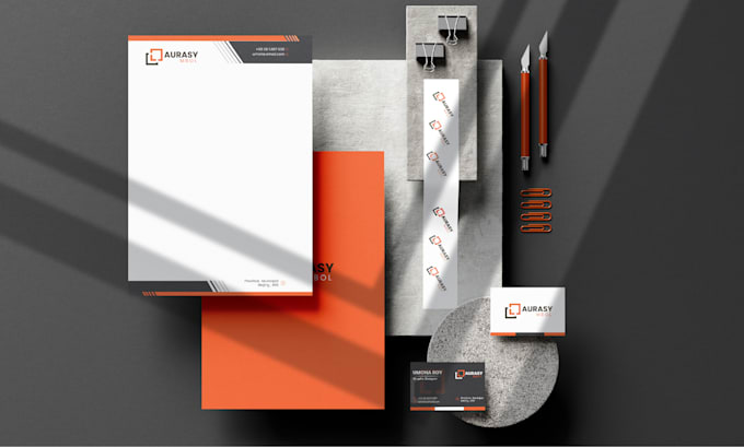 Gig Preview - Design logo business card letterhead brand guide and stationary items