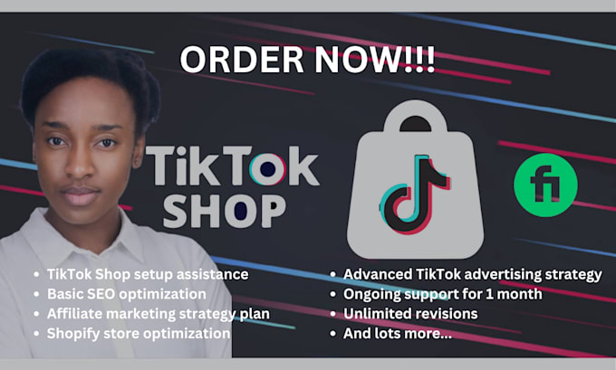 Gig Preview - Do tiktok shop affiliate marketing shopify dropshipping business supplier