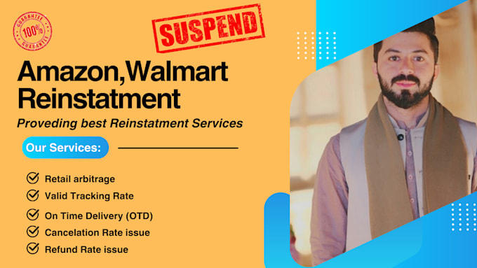 Gig Preview - Reinstate walmart amazon suspension appeal latter poa