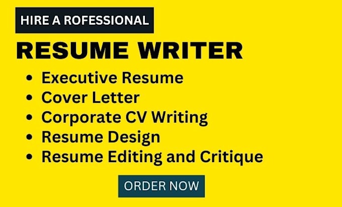 Gig Preview - Write winning resume, professional executive resume for your job