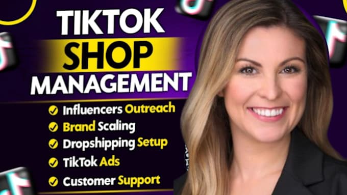 Gig Preview - Tiktok shop affiliate marketing for shopify dropshipping, supplier sourcing