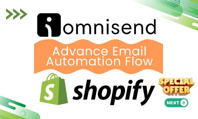 Gig Preview - Setup omnisend email marketing automation flows for shopify store