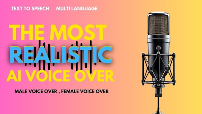 Gig Preview - Generate most natural ai voice over, american, arabic